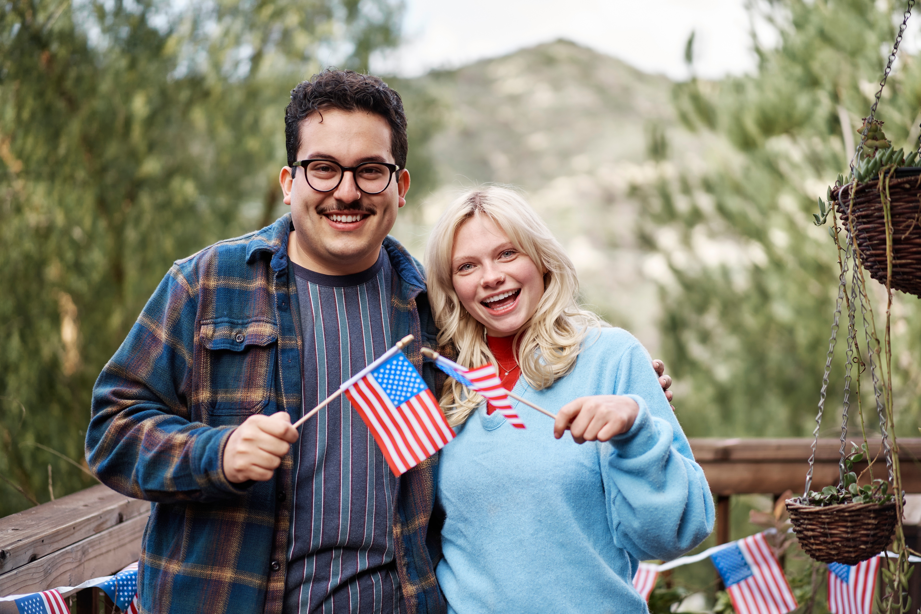 Support worker with client